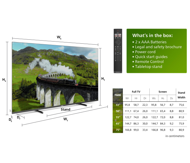 Philips 50PUS7608 50" LED 4K Dolby Atmos Dolby Vision - 1163498 - zdjęcie 6